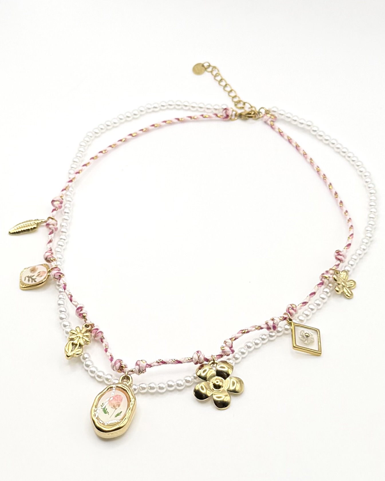 Collana Doppio Filo Blossom Pearl